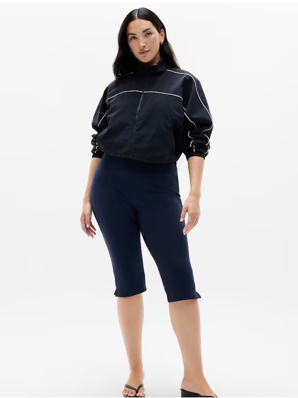 Athleta Navy Bike Capris - Sleek Women's Active Pants